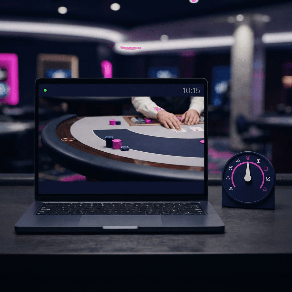 Ukrabet canlı casino rehberi için yayın ekranı, masa ve süre sınırı görseli