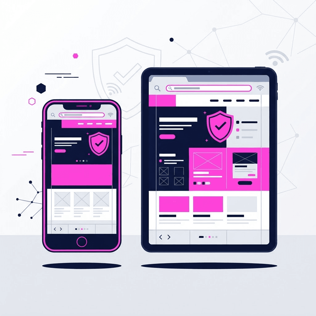 Ukrabet mobil site rehberi için telefon, tablet ve adres doğrulama görseli