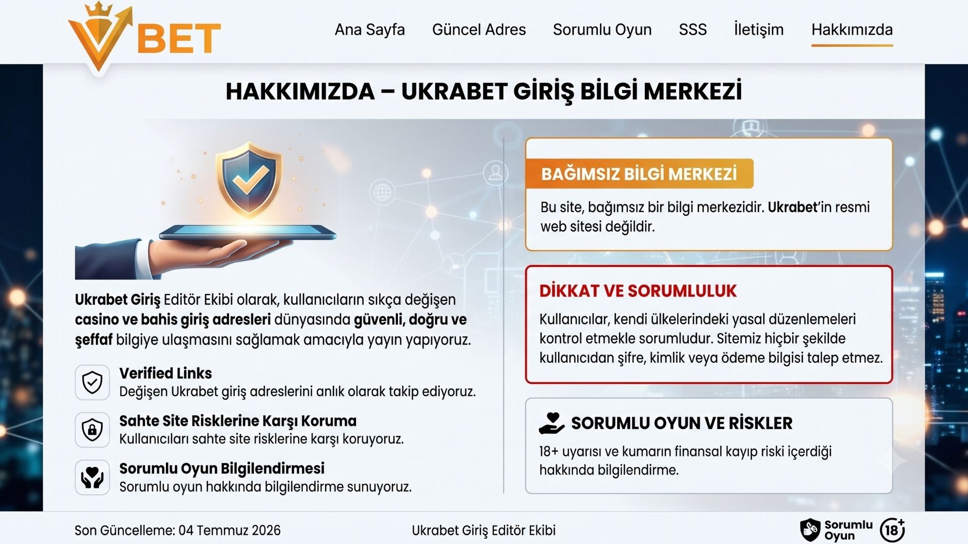 Ukrabet hakkımızda
